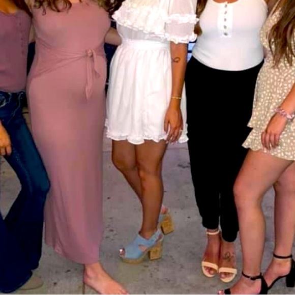 Faux denim cork platform heel! 👠 - Picture 5 of 5